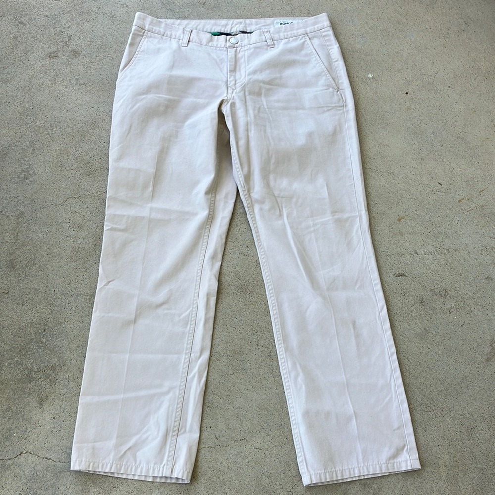 Bonobos Light Tan Cotton Chino Pants, 34X30